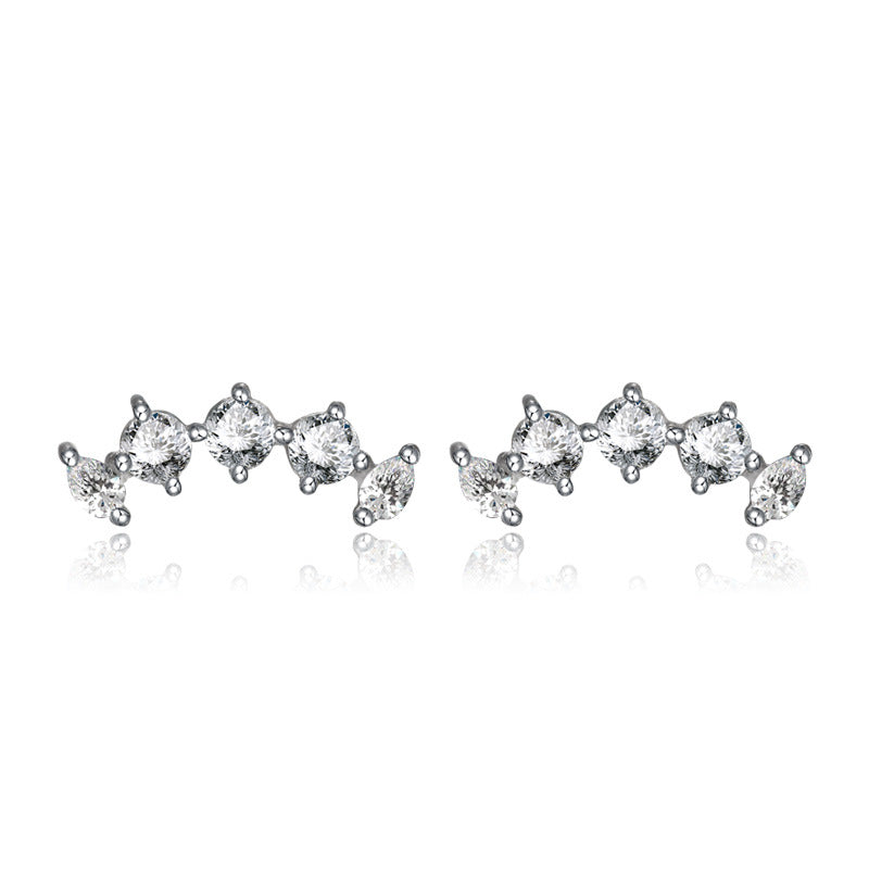 925 Sterling Silver Plated Cactus Stud Earrings - 1.5g Instagrammable Botanical Earrings with Plastic Backs