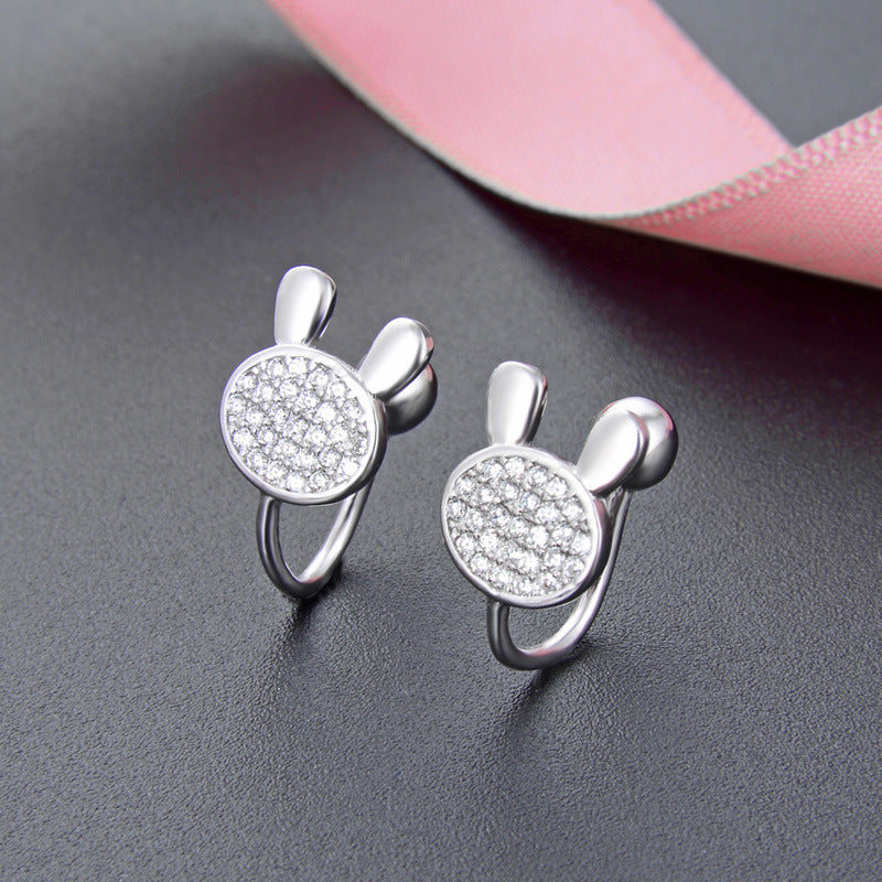 925 Sterling Silver Plated Chinese Style Ear Cuffs - Non-Piercing Clip-On Earrings for Women