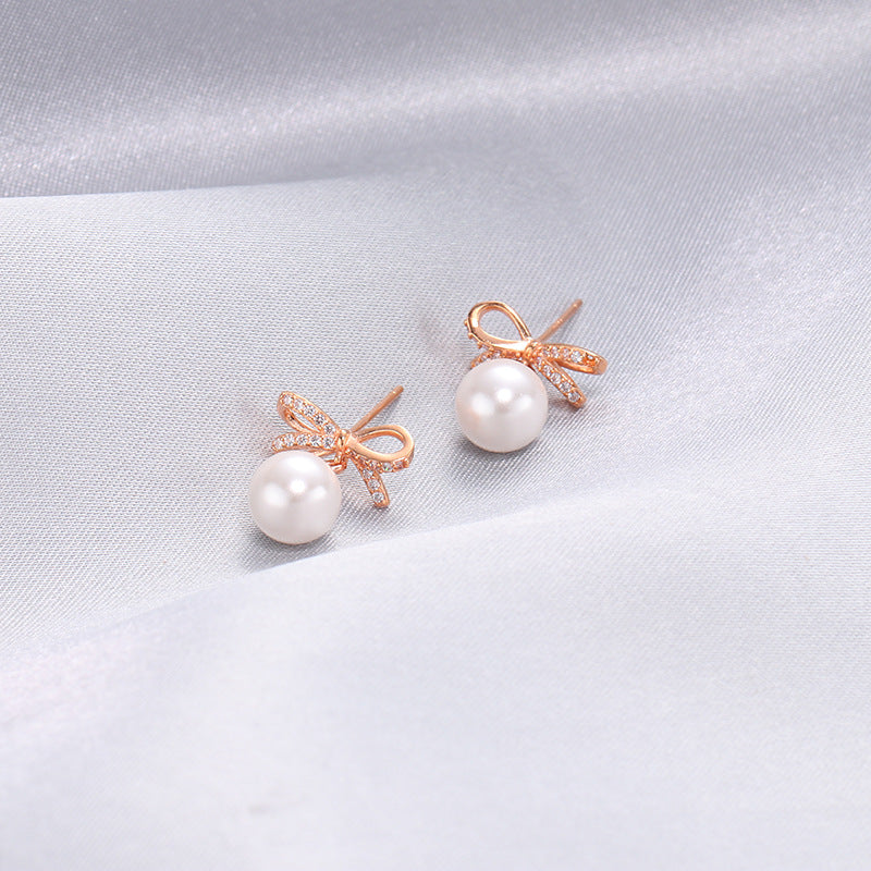 925 Sterling Silver Plated Geometric Stud Earrings - Korean Style Minimalist Earrings