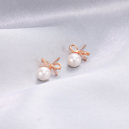 925 Sterling Silver Plated Geometric Stud Earrings - Korean Style Minimalist Earrings