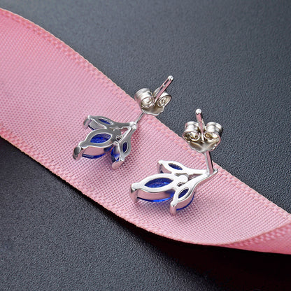 925 Sterling Silver Plated Korean Style Stud Earrings - 1.1g Minimalist Earrings with Plastic Backs