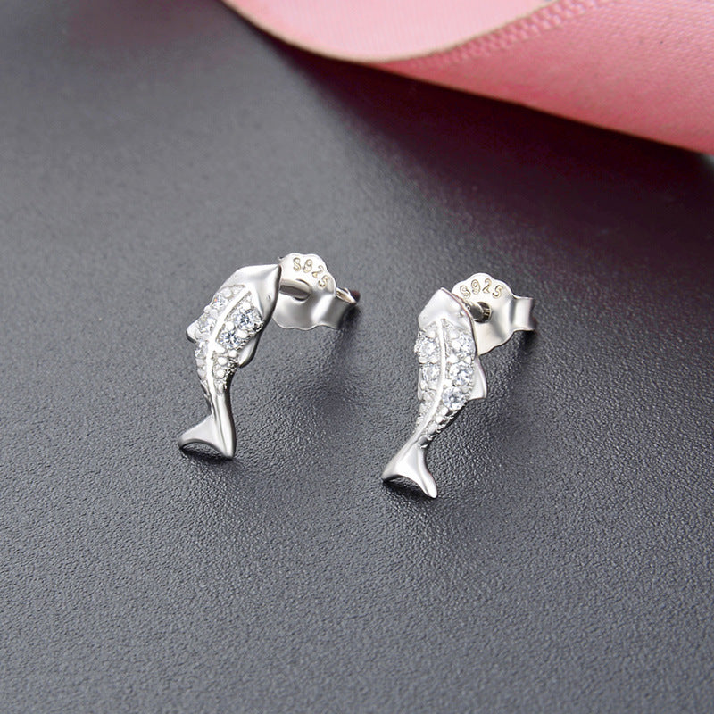 925 Sterling Silver Plated Minimalist Stud Earrings - 0.8g Ins Style Earrings with Plastic Backs, Simple & Trendy