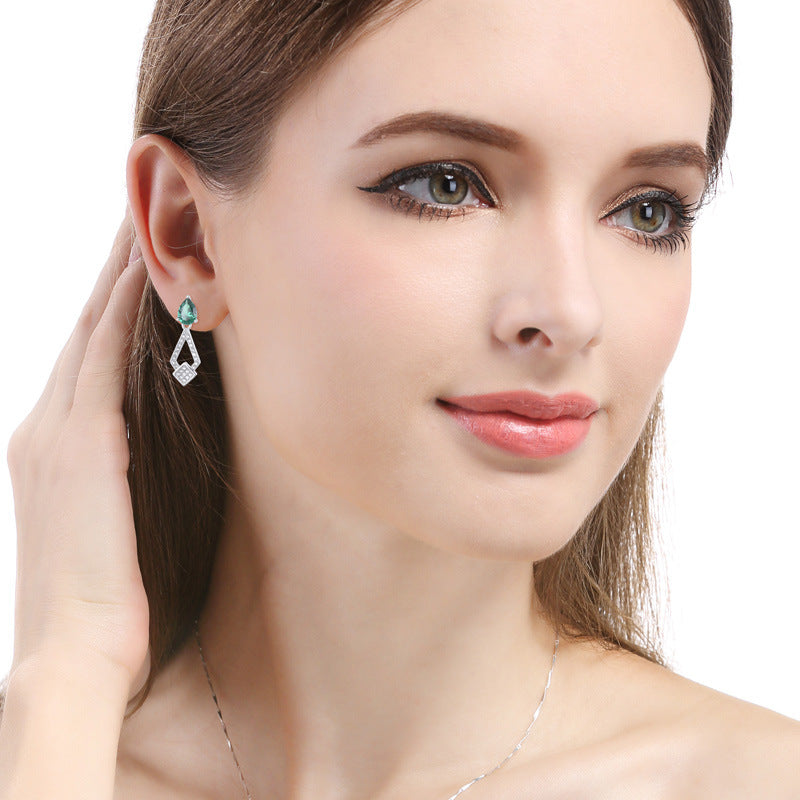 925 Sterling Silver Plated Tree Stud Earrings - 2.2g Ethnic Style Botanical Earrings with Plastic Backs