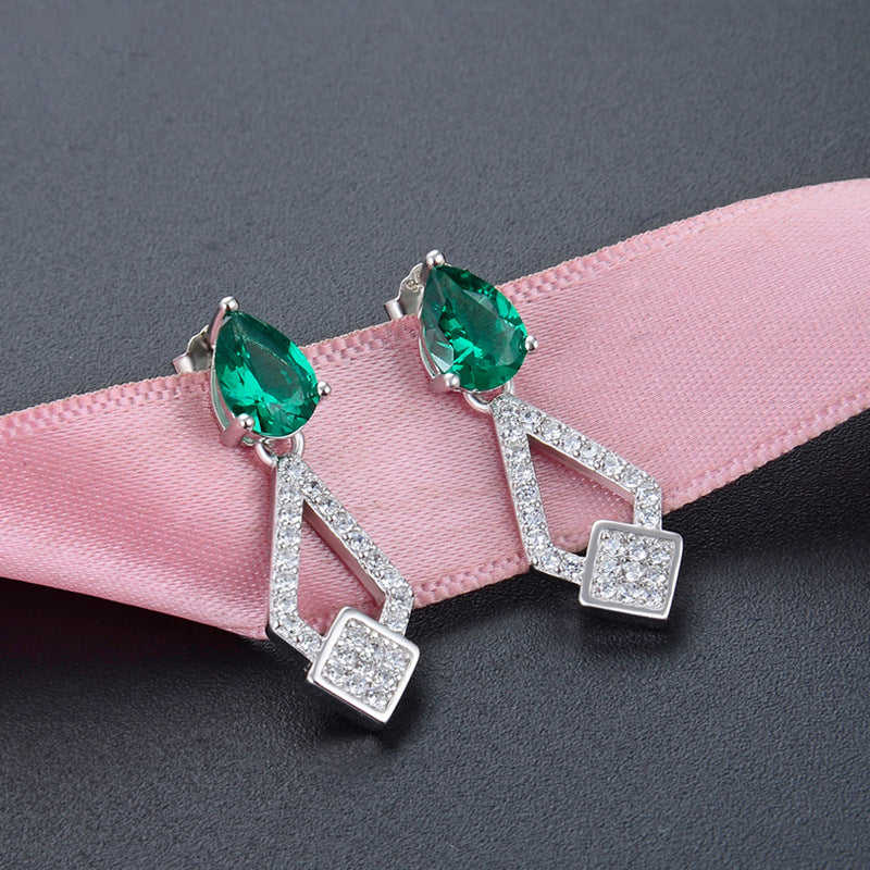 925 Sterling Silver Plated Tree Stud Earrings - 2.2g Ethnic Style Botanical Earrings with Plastic Backs