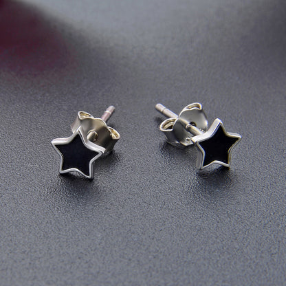 925 Sterling Silver Polished Cactus Stud Earrings - 0.5g Minimalist Plant Motif Earrings with Plastic Backs