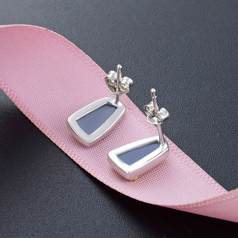 925 Sterling Silver Polished Stud Earrings - 1.2g Instagrammable Minimalist Earrings with Plastic Backs