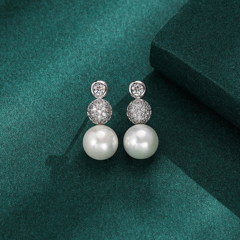 925 Sterling Silver Round Stud Earrings - Electroplated Luxury Minimalist Earrings with Silicone Backs