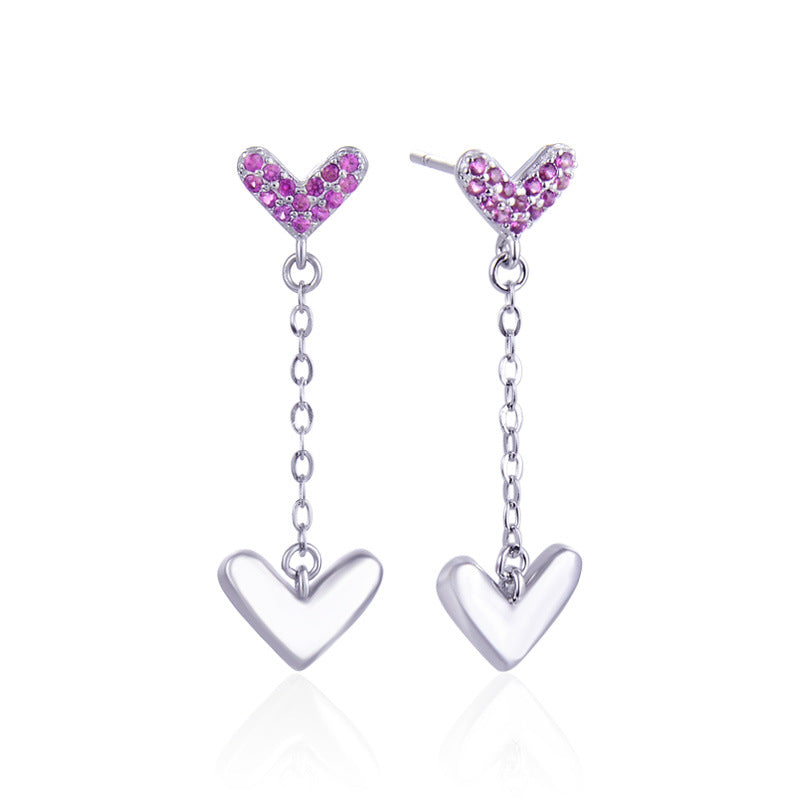 925 Sterling Silver Ruyi Hoop Earrings - 1.7g Light Luxury Chinese Style Earrings with Plastic Backs