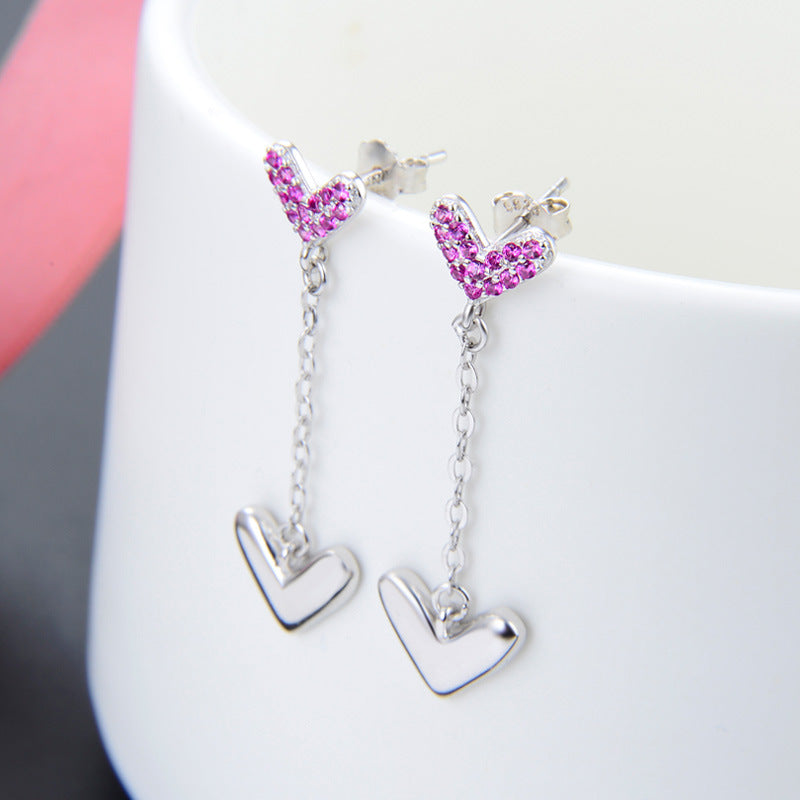925 Sterling Silver Ruyi Hoop Earrings - 1.7g Light Luxury Chinese Style Earrings with Plastic Backs