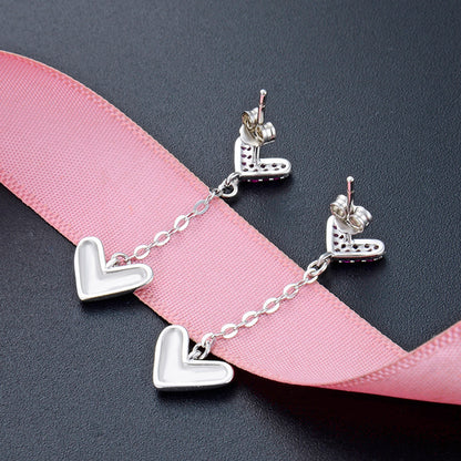 925 Sterling Silver Ruyi Hoop Earrings - 1.7g Light Luxury Chinese Style Earrings with Plastic Backs