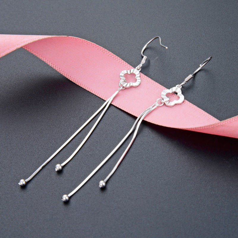 925 Sterling Silver Ruyi Hoop Earrings - 1.8g Minimalist Chinese Style Earrings for Women