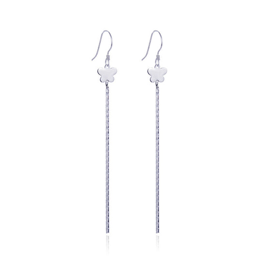 925 Sterling Silver Ruyi Symbol Earrings - 1.5g Minimalist Chinese Style Earrings for Women, Natural & Elegant