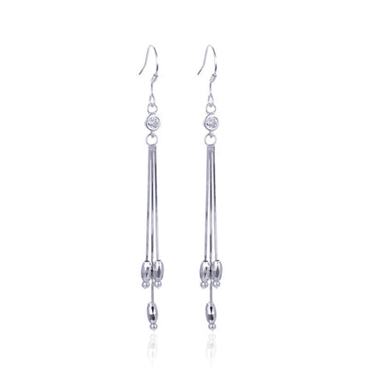 925 Sterling Silver Shell Earrings - 2.6g Ethnic Style Hoop Earrings with Natural Seashell Accents