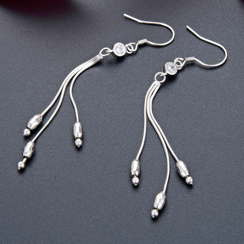 925 Sterling Silver Shell Earrings - 2.6g Ethnic Style Hoop Earrings with Natural Seashell Accents