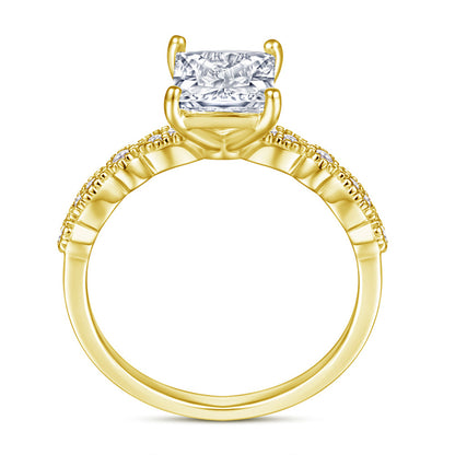 925 Sterling Silver Square Zircon Statement Ring – Modern Geometric Fashion Jewelry