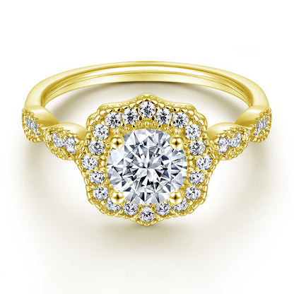 925 Sterling Silver Stackable Zircon Ring Set – Modern Geometric Wedding Jewelry