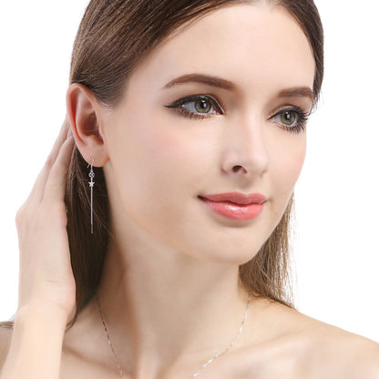 925 Sterling Silver Swastika Hoop Earrings - 1.6g Buddhist Inspired Ethnic Earrings for Women