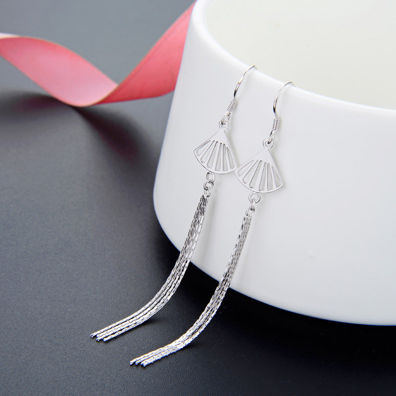 925 Sterling Silver Tulip Hoop Earrings - 2.3g Minimalist Floral Earrings for Women
