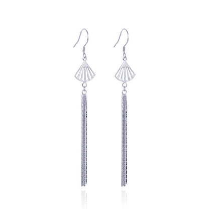 925 Sterling Silver Tulip Hoop Earrings - 2.3g Minimalist Floral Earrings for Women