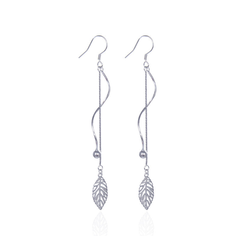925 Sterling Silver Vintage Ruyi Hoop Earrings - 2.3g Retro Chinese Style Earrings for Women