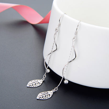925 Sterling Silver Vintage Ruyi Hoop Earrings - 2.3g Retro Chinese Style Earrings for Women