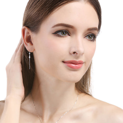 925 Sterling Silver Wave Design Ear Hooks - Trendy Ocean Inspired Earrings for Women