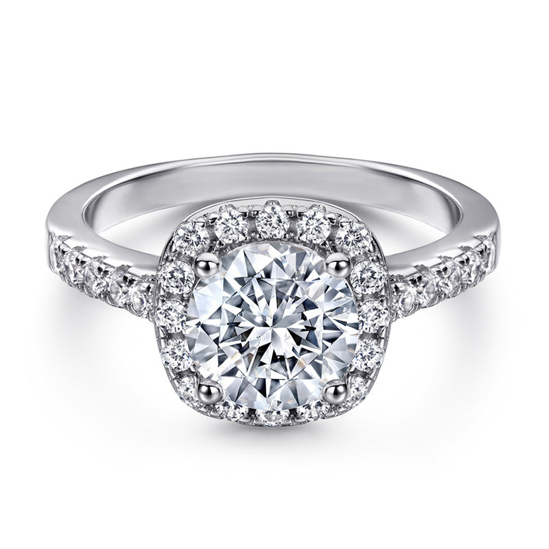 925 Sterling Silver Wedding Band Collection – Elegant Zircon Eternity Rings