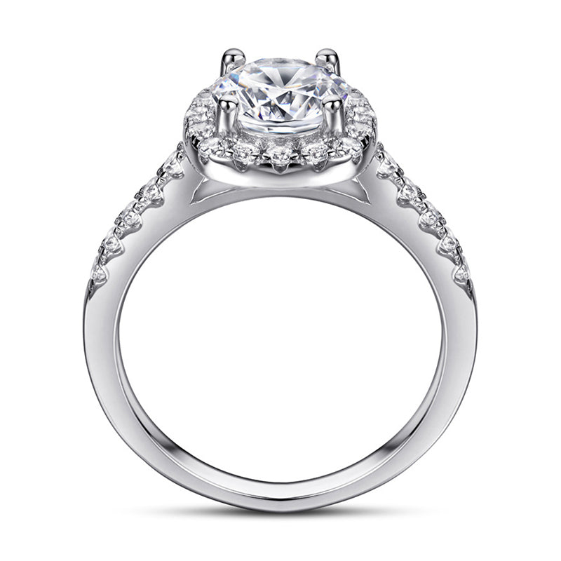 925 Sterling Silver Wedding Band Collection – Elegant Zircon Eternity Rings