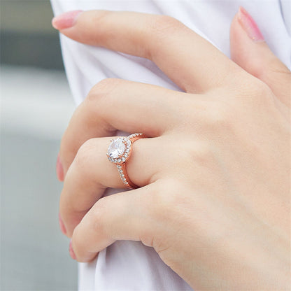 925 Sterling Silver Wedding Band Collection – Elegant Zircon Eternity Rings