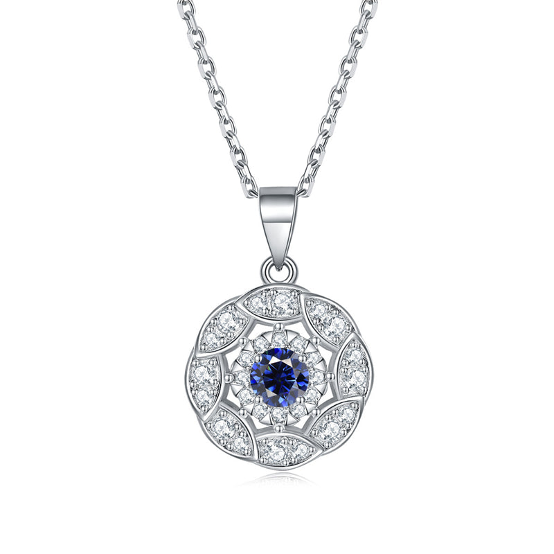 925 Sterling Silver Peridot Zircon Necklace - Modern Botanical Jewelry