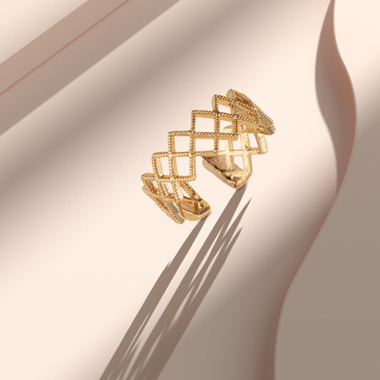 Trendy Geometric Shape Ring