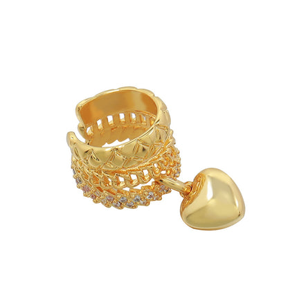 Adjustable Geometric Gold Plated Ear Cuffs - Versatile No-Piercing Hoop Earrings for Women