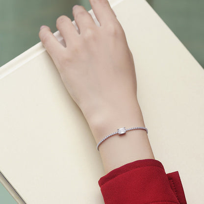 Aurora Geometric Silver Bracelet for Women 925 Sterling Silver Perfect Travel Souvenir