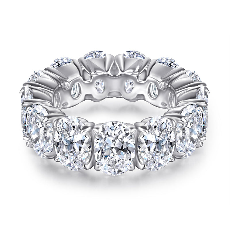 Bestselling S925 Sterling Silver Zirconia Ring for Women - Elegant Wedding Jewelry in White Gold Tone