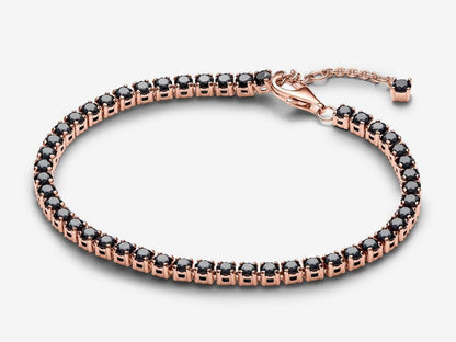 Black Sparkling Tennis Bracelet