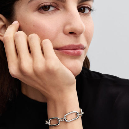 Sterling Silver Bold Link Bracelet