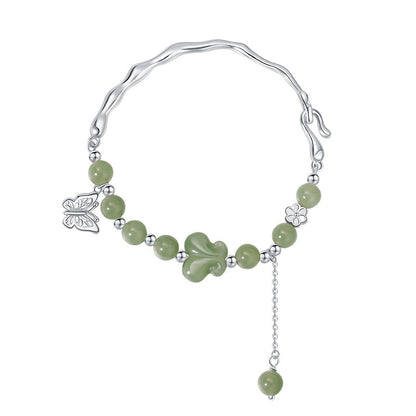 Bow Butterfly Bracelet 925 Silver Dainty Feminine Jewelry