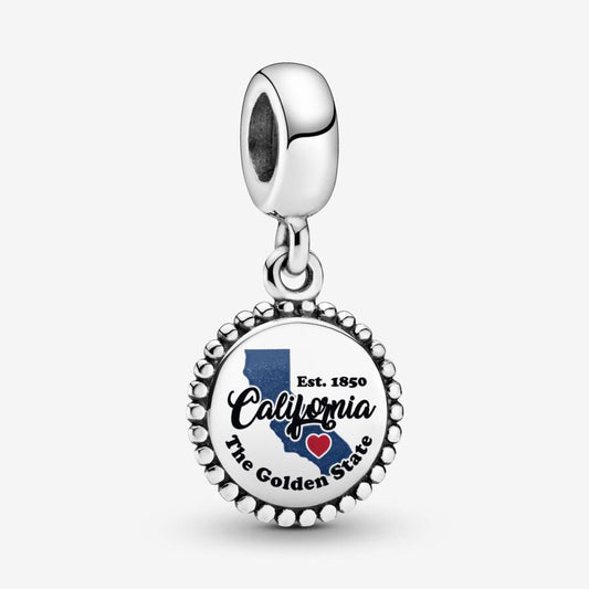 Sterling Silver California Charm