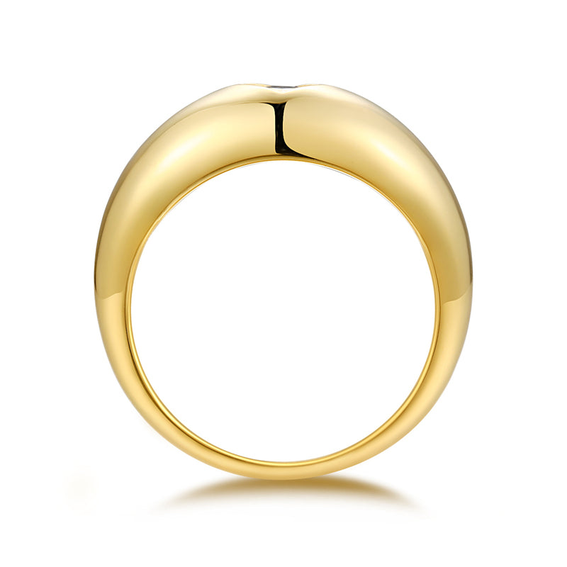 Chic 925 Silver Round Shape Ring