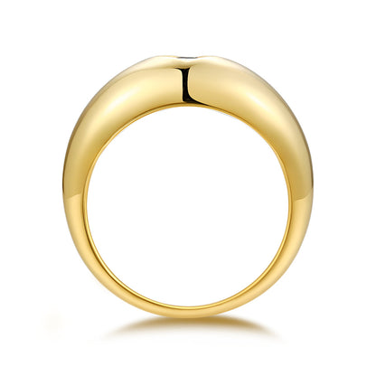 Chic 925 Silver Round Shape Ring