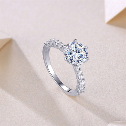 Chic Geometric Moissanite Band for Everyday Elegance