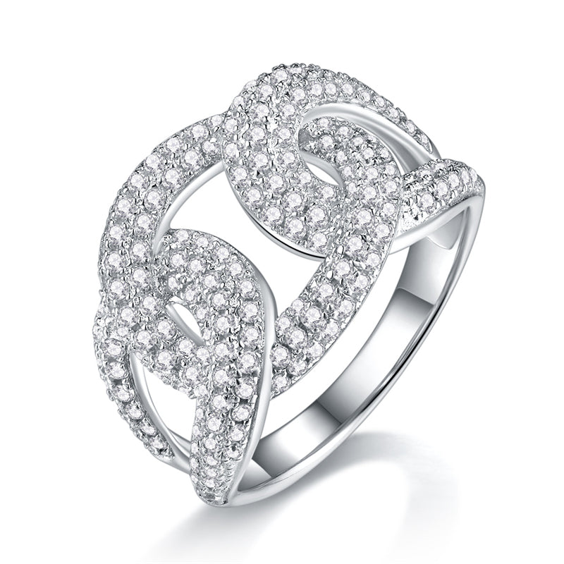 Chic Geometric Moissanite Band for Everyday Elegance