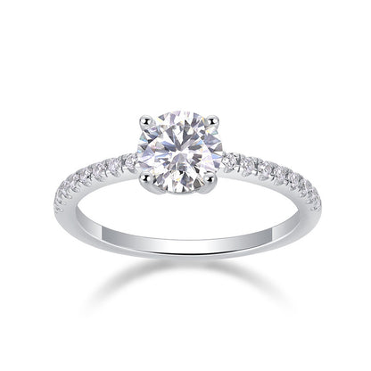 Chic Geometric Square Moissanite Ring