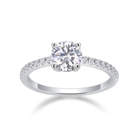 Chic Geometric Square Moissanite Ring