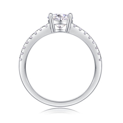 Chic Geometric Square Moissanite Ring