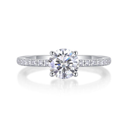 Chic Geometric Square Moissanite Ring