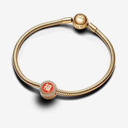 Pavé CZ Fortune Charm