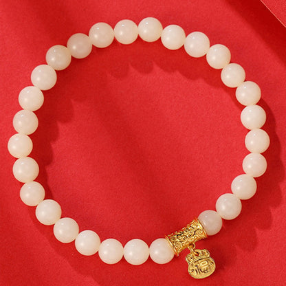 Chinese Lucky Lock Bracelet 925 Silver Jade Charm Jewelry