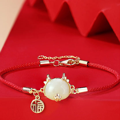 925 Sterling Silver Dragon Jewelry Set - Chinese Zodiac Earrings, Necklace & Bracelet