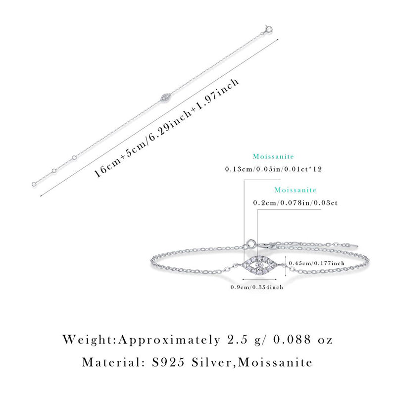 Classic Women's Moissanite Bracelet with Circular Patterns